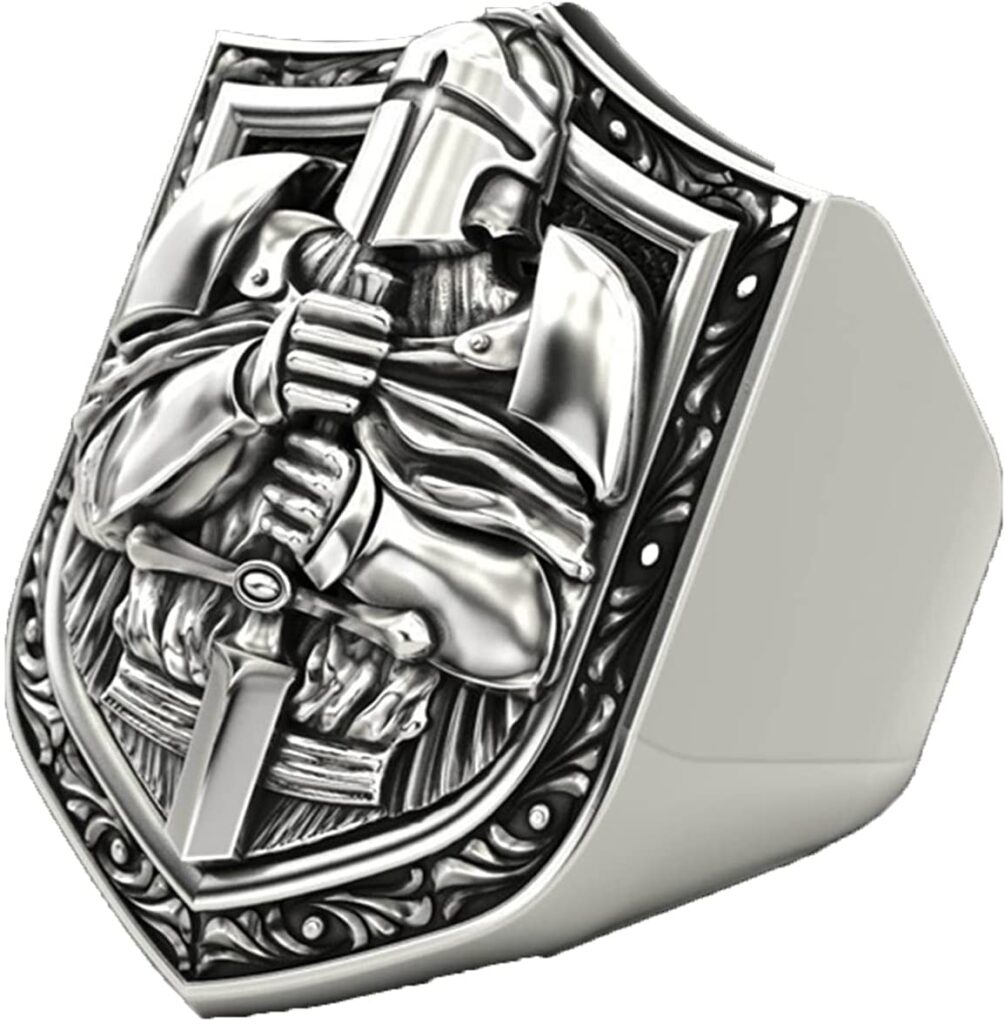 anillo guerrero templario