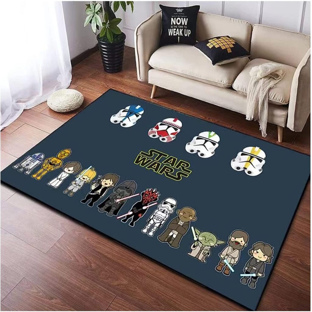 ALFOMBRA DISEÑO INFANTIL PARA JUEGOS HABITACIÓN PERSONAJES STAR WARS