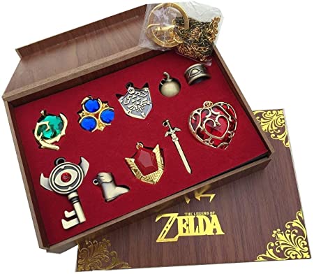 Caja colección colgantes ZELDA más un anillo