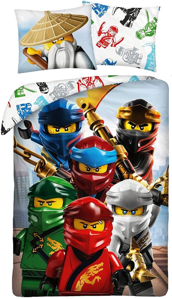 JUEGO DE CAMA INFANTIL EQUIPO NINJAGO COMPLETO